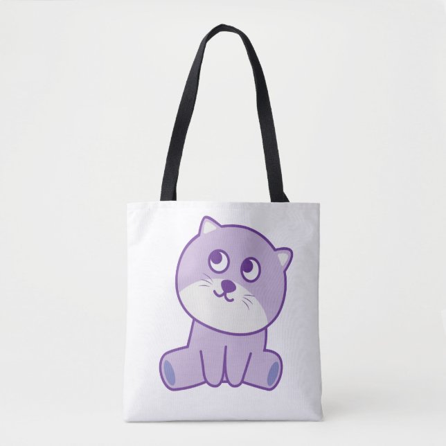 cat  looking to the sky tote bag (Front)