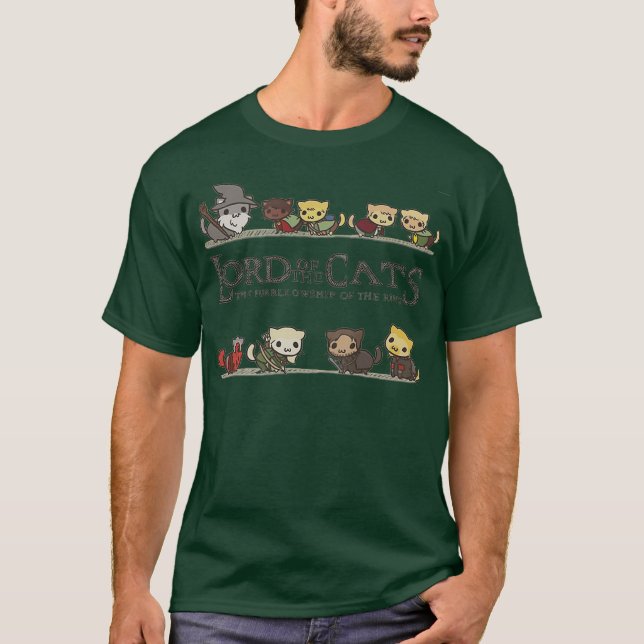 Cat - Lord of The Cats tshirt - Funny Kitten (Front)