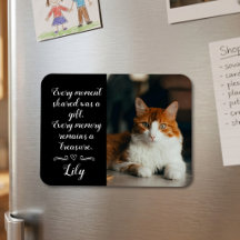 Cat Loss Memorial Personalised Photo Pet Name