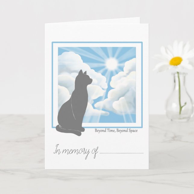 Cat Loss Simpathy Card  (Small Plant)