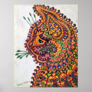 Cat, Louis Wain Poster