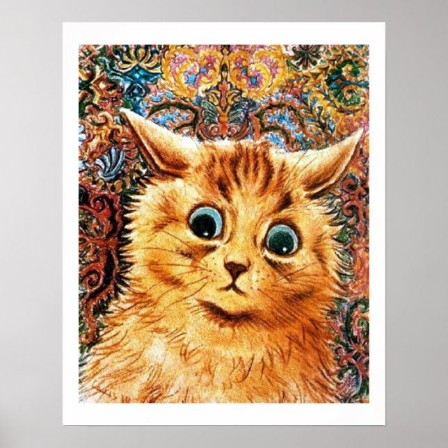 Cat, Louis Wain Poster (Front)