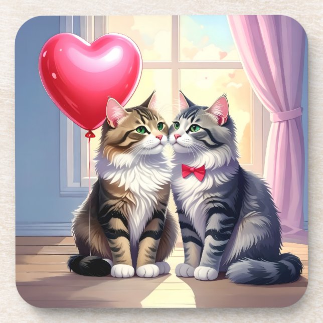 Cat Love Coaster (Front)