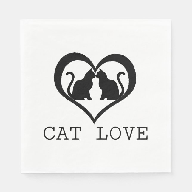 Cat Love    Napkin (Front)