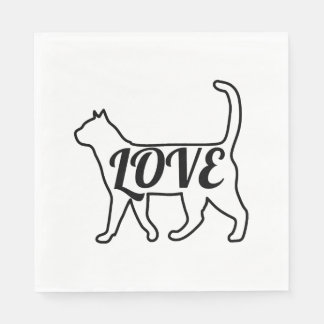 Cat Love     Napkin