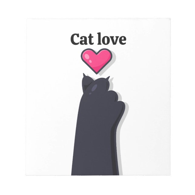 cat love notepad (Front)
