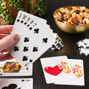 Cat Love Playing Cards