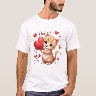 Cat love  T-Shirt