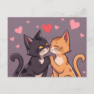 Cat Love Valentine’s Day Postcard