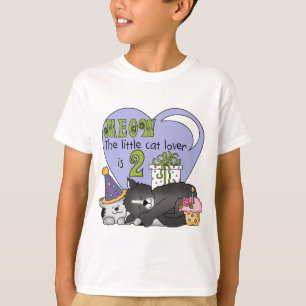 Cat Lover 2nd Birthday Tshirts and Gifts