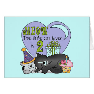 Cat Lover 2nd Birthday Tshirts and Gifts