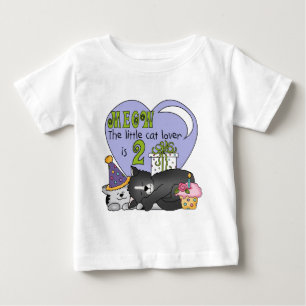 Cat Lover 2nd Birthday Tshirts and Gifts