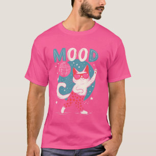 Cat Lover Animal Retro Disco Nightclub Dancing Cat T-Shirt