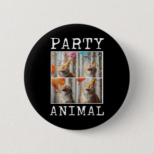 Cat Lover Animal Themed Happy Cat Birthday 6 Cm Round Badge