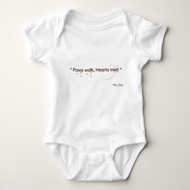 Cat Lover Baby bodysuit  (Front)