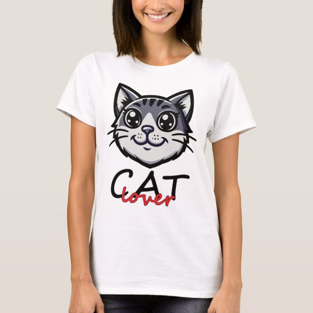 Cat Lover - Cat Design T-Shirt (Front)