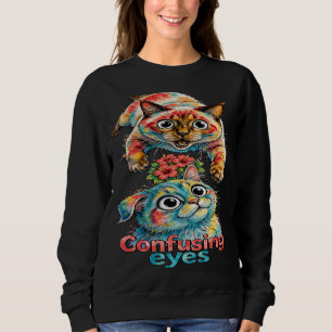 Cat Lover Cat Funny Siamese & Chartreux Charm PNG Sweatshirt