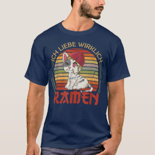 cat lover cat japanese food Ramen T-Shirt