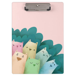 Cat Lover Cats And Friends Clipboard