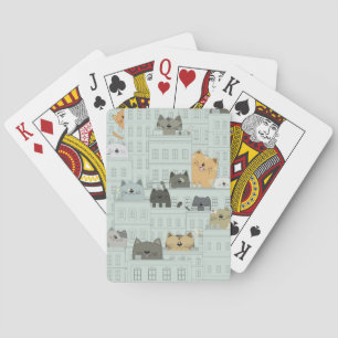Cat Lover Cats And The City Playing Cards