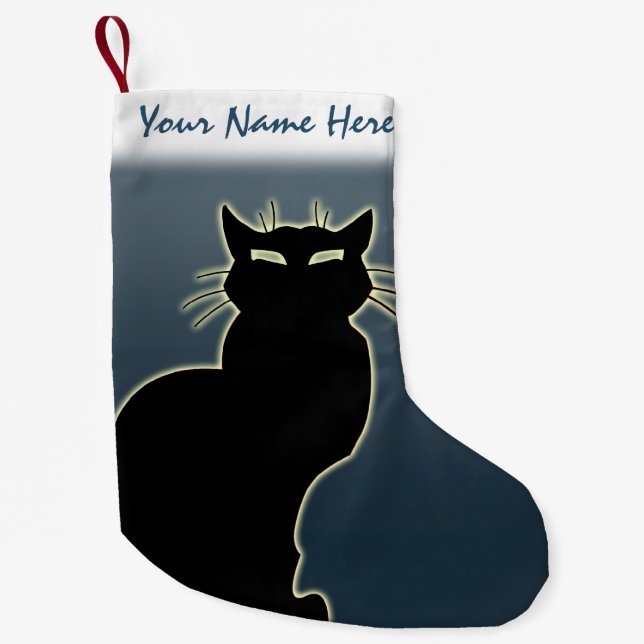 Cat Lover Christmas Stocking Customised Stocking (Front)