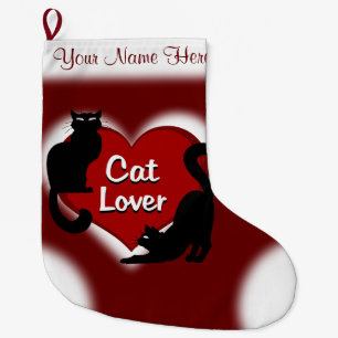 Cat Lover Christmas Stocking Customised Stocking