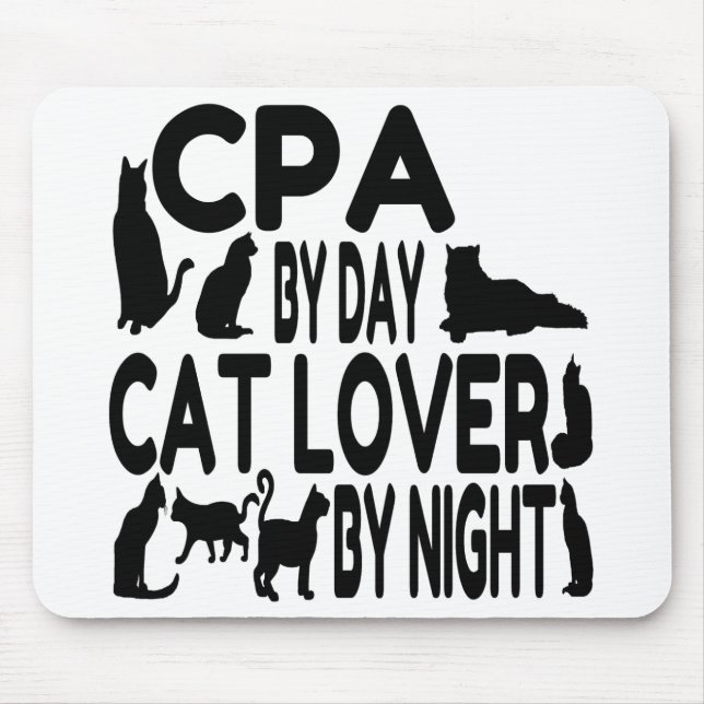 Cat Lover CPA Mouse Mat (Front)