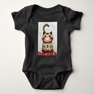 cat lover crypto gift for baby bodysuit