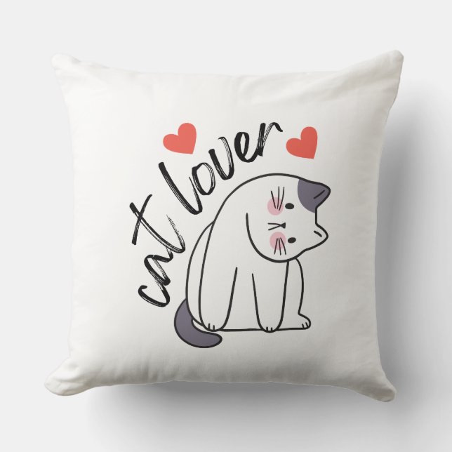 Cat Lover Cushion (Front)