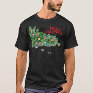 Cat Lover Cute Christmas Three T-Shirt