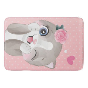 Cat Lover   Cute Little Kittens Bath Mat