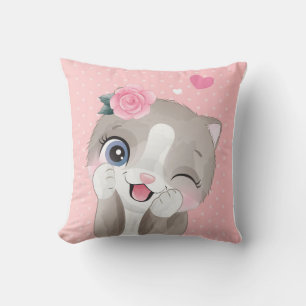 Cat Lover   Cute Little Kittens Cushion