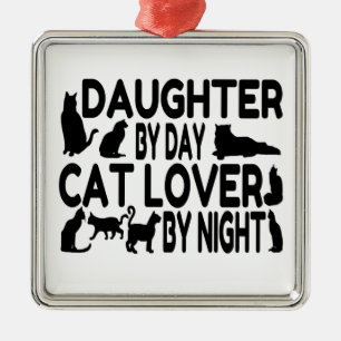 Cat Lover Daughter Metal Tree Decoration