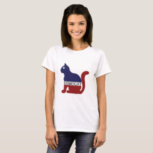 CAT LOVER Democat for the Democrat Cat Lover T-Shirt