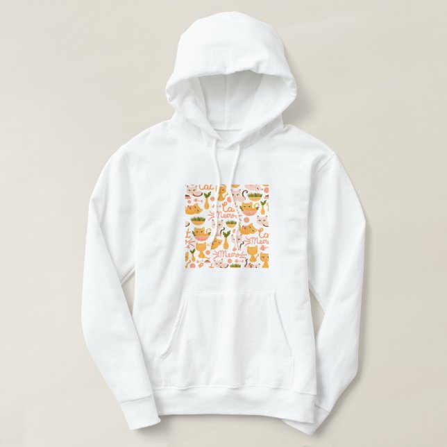 cat lover design  hoodie (Design Front)