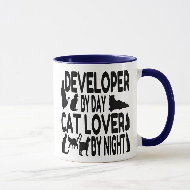 Cat Lover Developer Mug (Right)