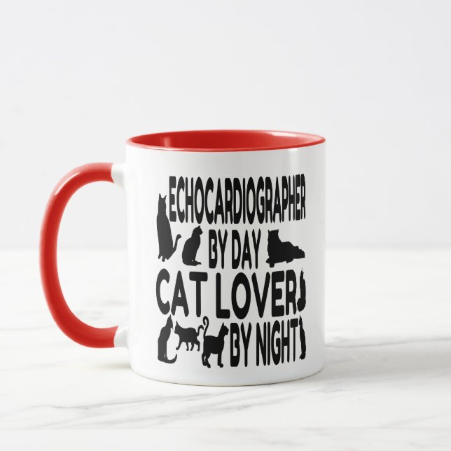 Cat Lover Echocardiographer Mug (Left)