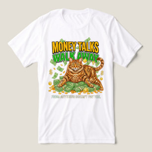 Cat Lover Empowering Boss Gift Featuring Rich men Tri-Blend Shirt