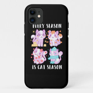 Cat Lover Every Season Is Cat Season iPhone 11 Case
