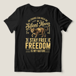 Cat Lover Fierce Freedom Women Tri-Blend Shirt