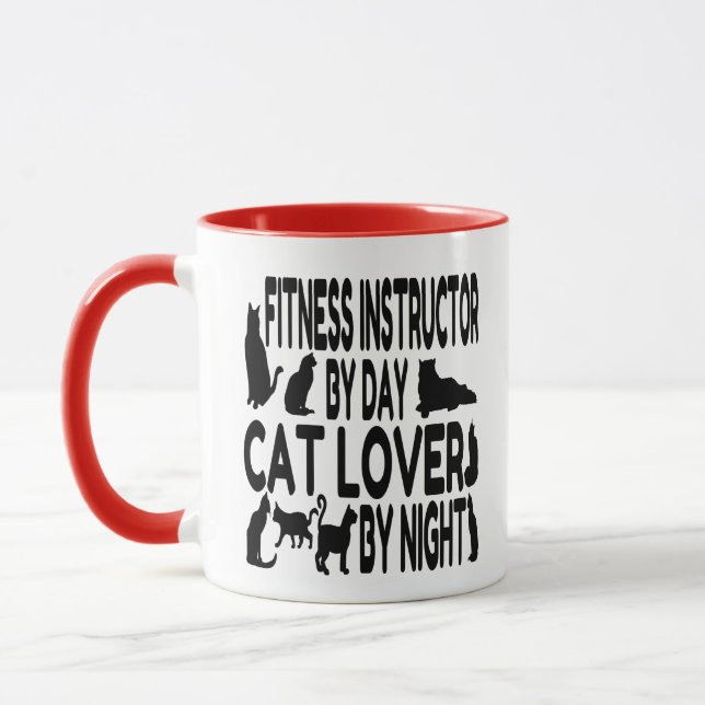 Cat Lover Fitness Instructor Mug (Left)
