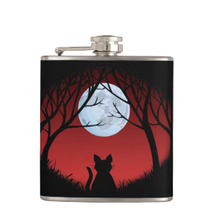 Cat Lover Flask Custom Fat Cat Drink Flasks & Gift