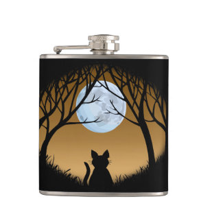 Cat Lover Flask Custom Fat Cat Drink Flasks & Gift