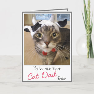 Cat Lover Funny Cat Dad's Day Card