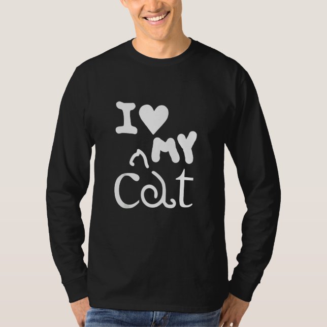 Cat Lover Funny Gift - I Love My Cat Tank Top (Front)