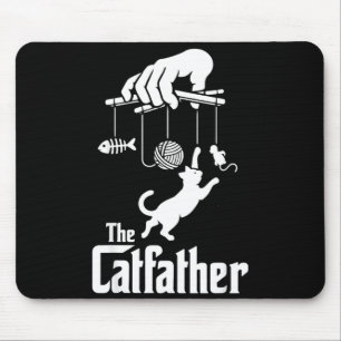 Cat lover funny the cat father mens cat dad mouse mat