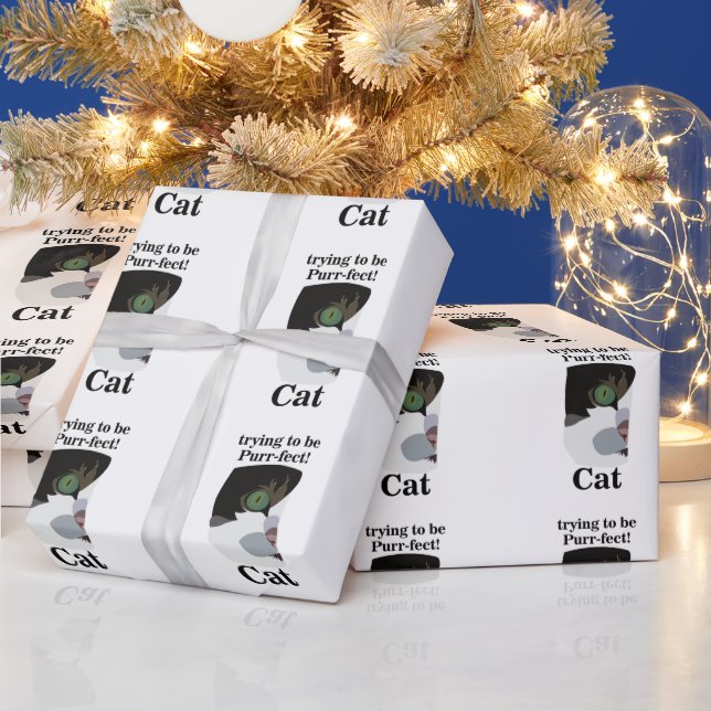 Cat Lover Funny Wrapping Paper (Holidays)