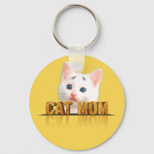 Cat lover gift cat mum gift best cat mum ever key ring
