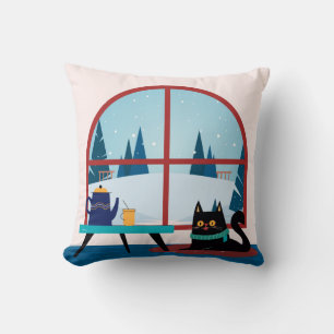 Cat Lover Gift - Custom Pet Photo Keepsake Throw  Cushion