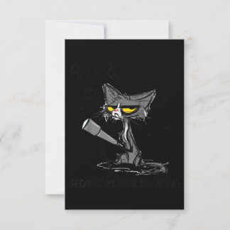 Cat Lover Gift | Gift For Lover Cat Thank You Card